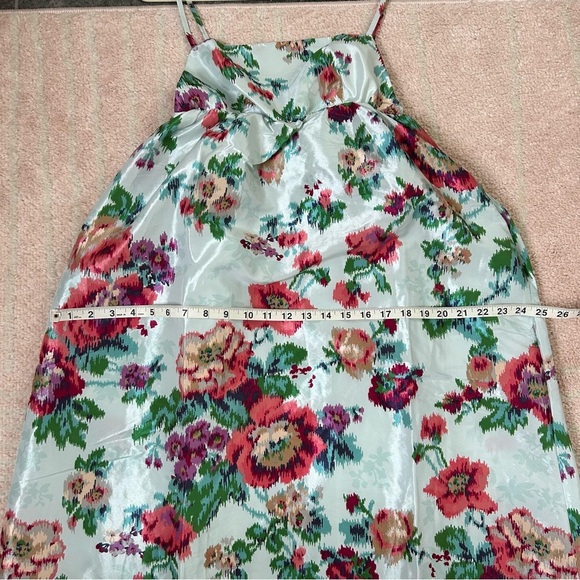 NWT BHLDN Apron-Top Jacquard Midi Dress Floral Spaghetti Strap Dress Size Small - Picture 12 of 15